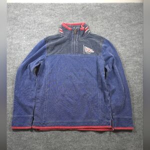 Fat Face Men's Blue Quarter Zip Pullover Union Jack Flag The Airlie Size‎ XS